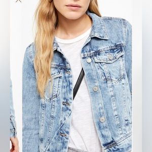 Rumors denim jacket, Free People. Size large